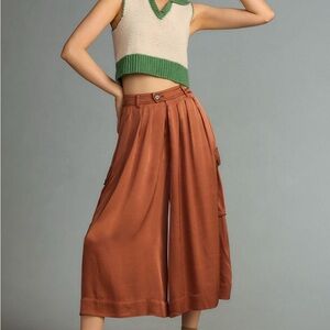 Anthropologie Rust Cropped Pants